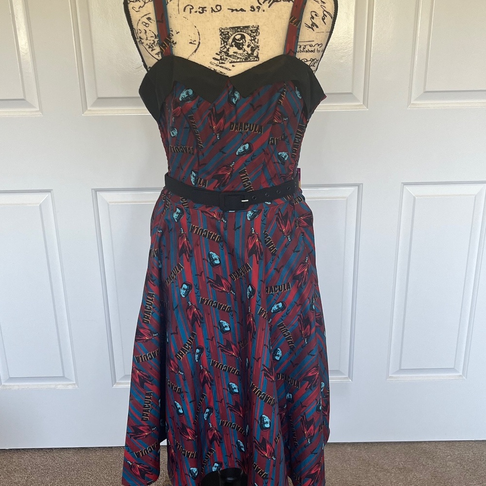 Unique Vintage Dracula retro swing dress